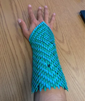 chainmail fabric arm bracer