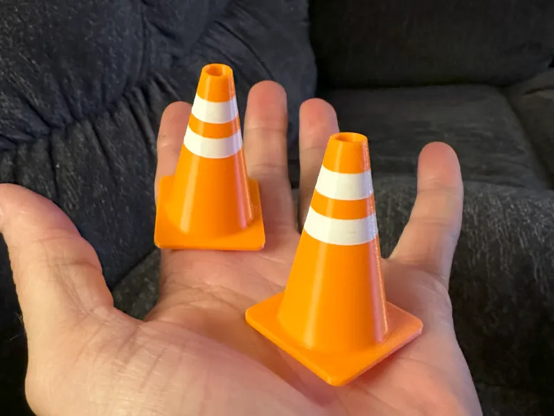 Mini Striped Traffic Cone