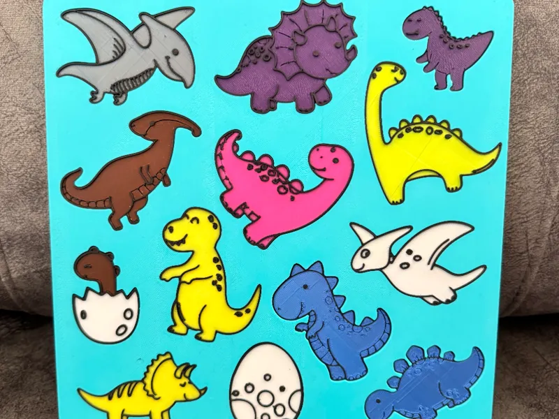 Shape Sorter Dinosaur Puzzle