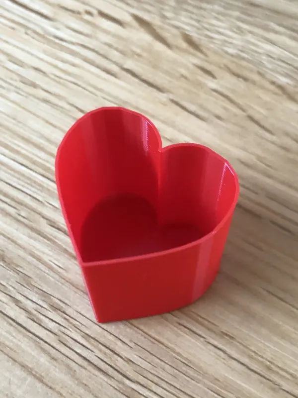 Little heart shaped test for vase mode