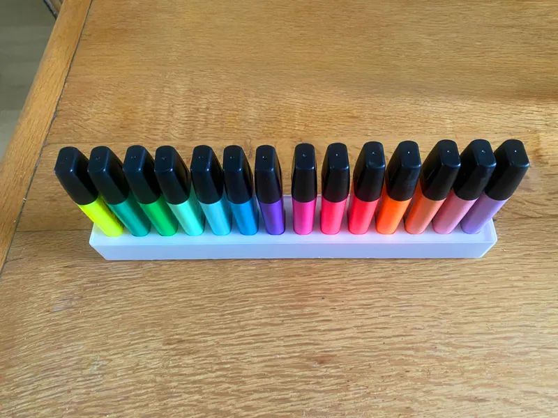 Gridfinity Stabilo Boss Highlighter Box (7x1)