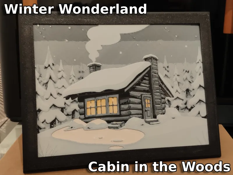 Winter-Wunderland #5 - Hütte im Wald