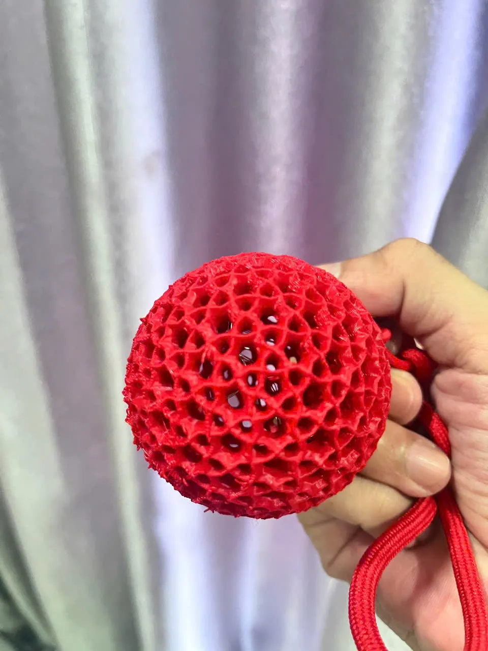 Red Geometric 3D Christmas Ornament - Free 3D Print Model - MakerWorld
