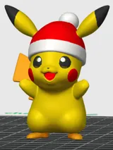 Фигурка Pikachu с коледна шапка