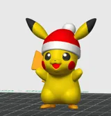 Фигурка Pikachu с коледна шапка