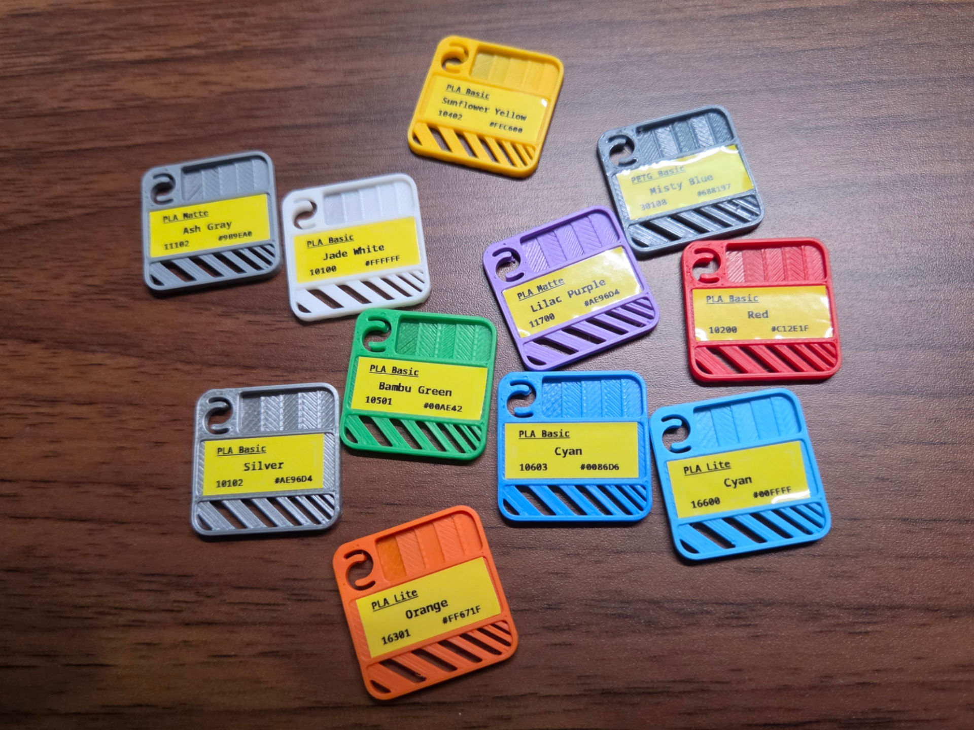 Filament Color Swatches 3D model