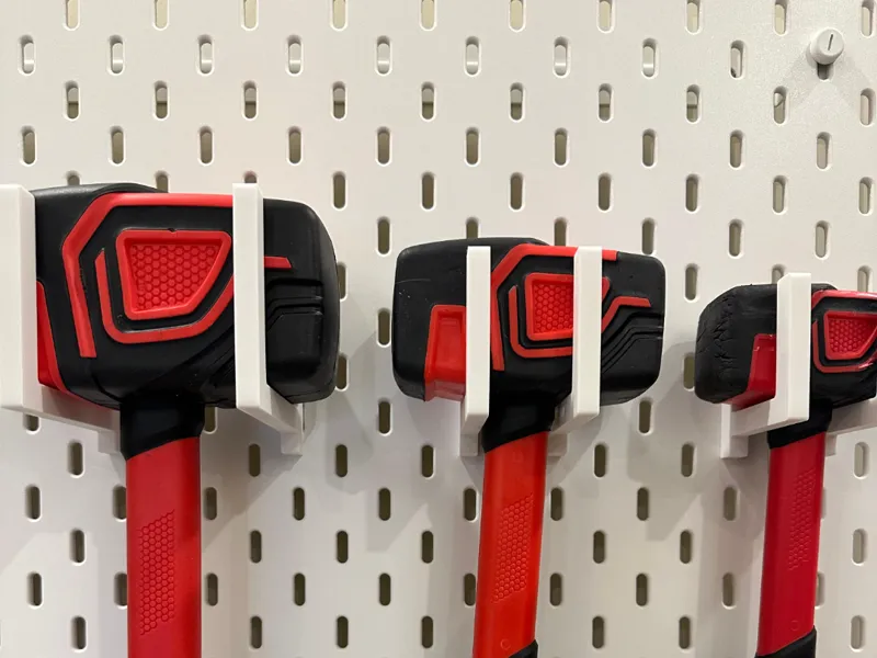 Rubber Mallet Holder for Skadis IKEA
