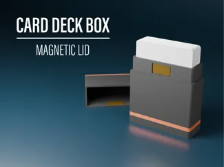 Card Deck Box with magnetic lid