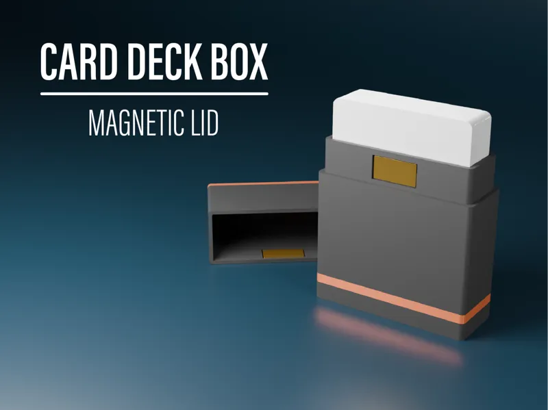 Card Deck Box with magnetic lid