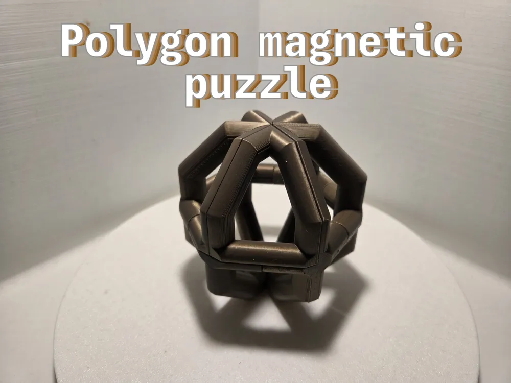 Polygon magnetic puzzle - Free 3D Print Model - MakerWorld