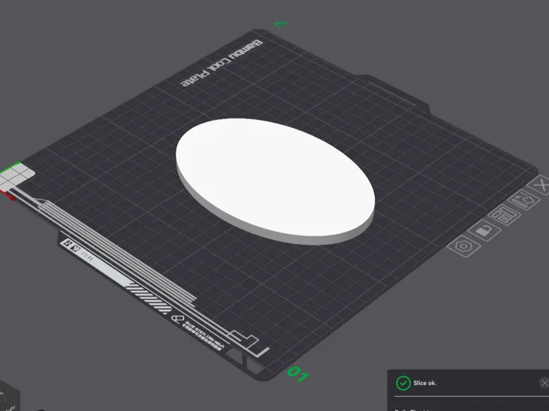 Simple black round base for figure or statue
