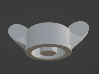 Hex socket head Butterfly Cap - 6mm (M8 Allen)