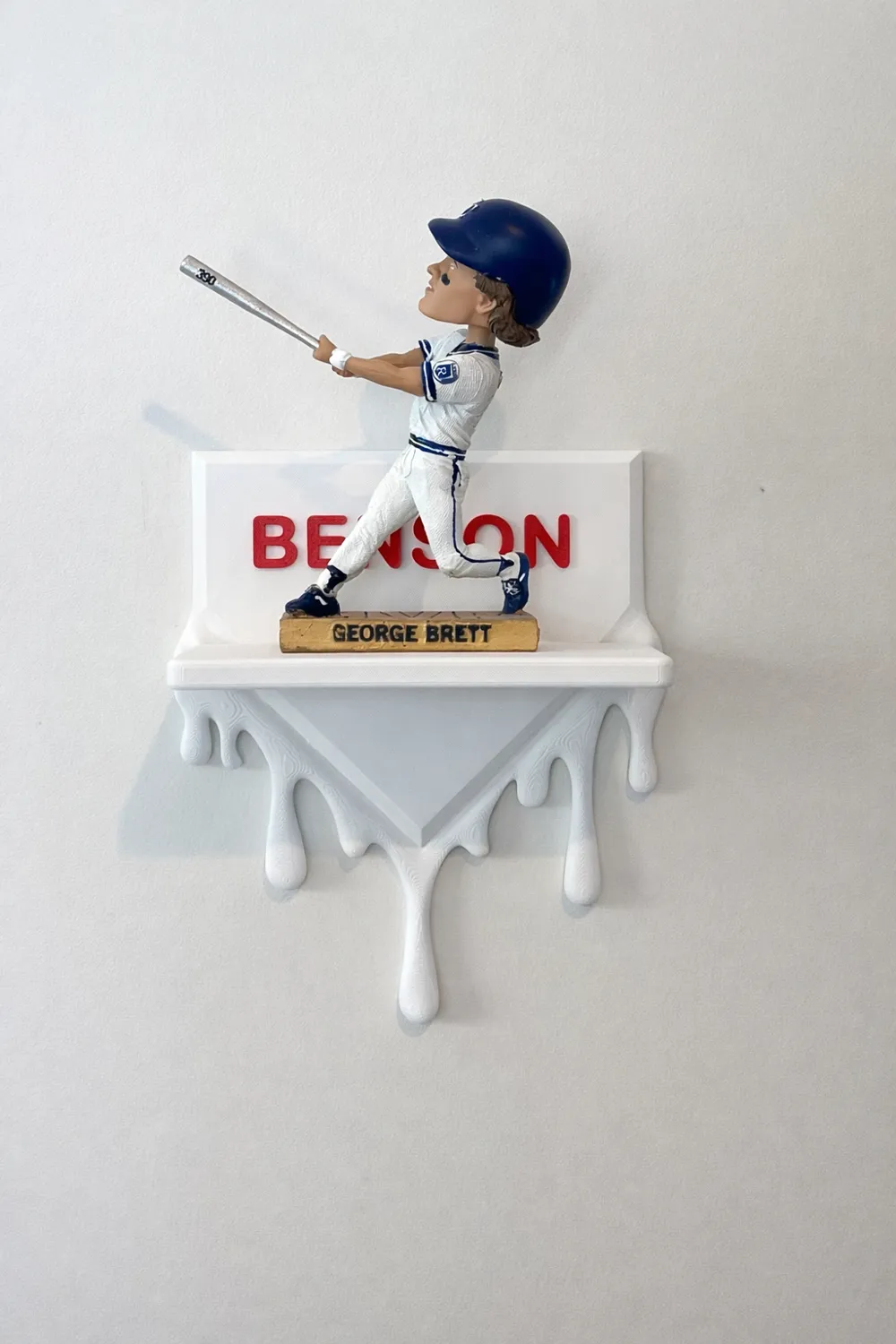 Melting Home Plate Display Shelf - Customizable - Free 3D Print Model ...
