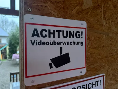 Schild Videoüberwachung
