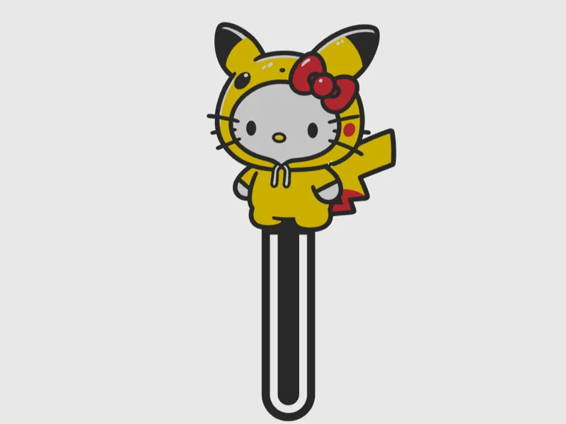 BookMark Hello Kitty Pokemon Pikachu Pajamas Cute