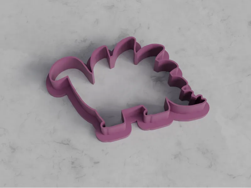 Stegosaurus cookie cutter