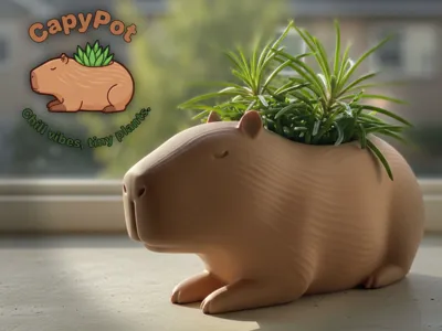 Capypot: the Zen Capybara planter