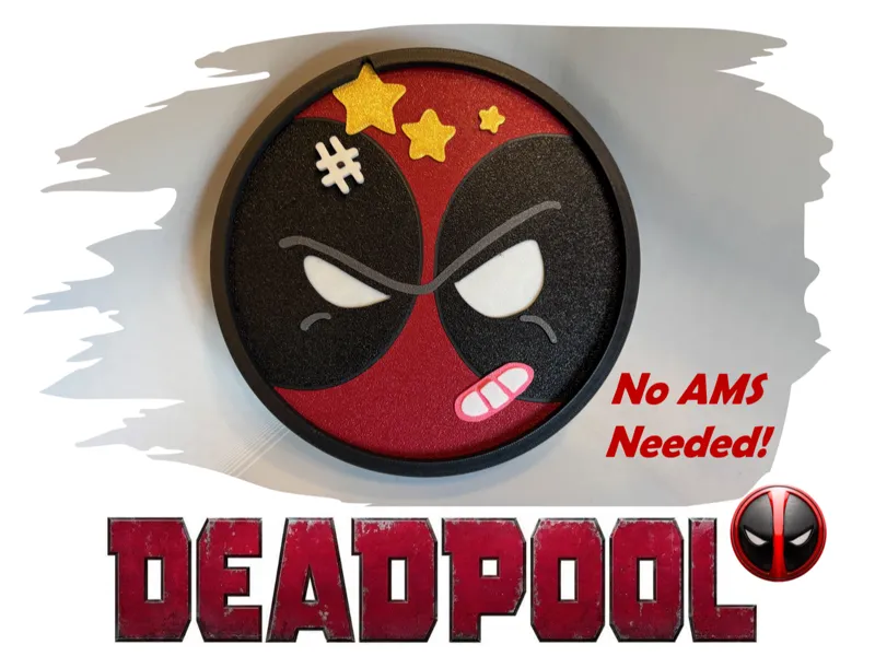 Deadpool Sign-Multi-Color-NO AMS