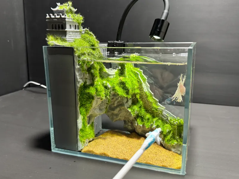 20*14*16斗鱼缸长城模型