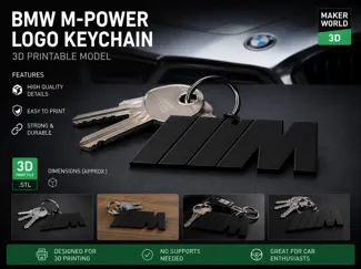 BMW M-Power Keychain