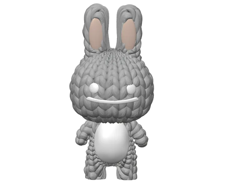 KNITTED RABBİT - READY TO PRINT