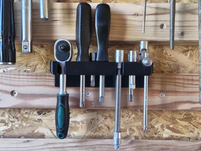 Ratchet and Socket Tool Holder French Cleat