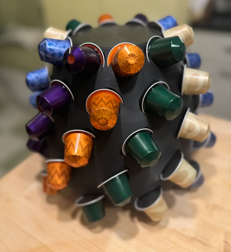 Porcupine pineapple original Nespresso rotating capsule holder