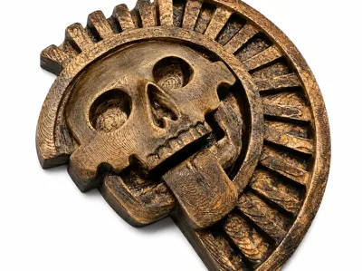 Sculpture of Mictlantecuhtli - the God of Death