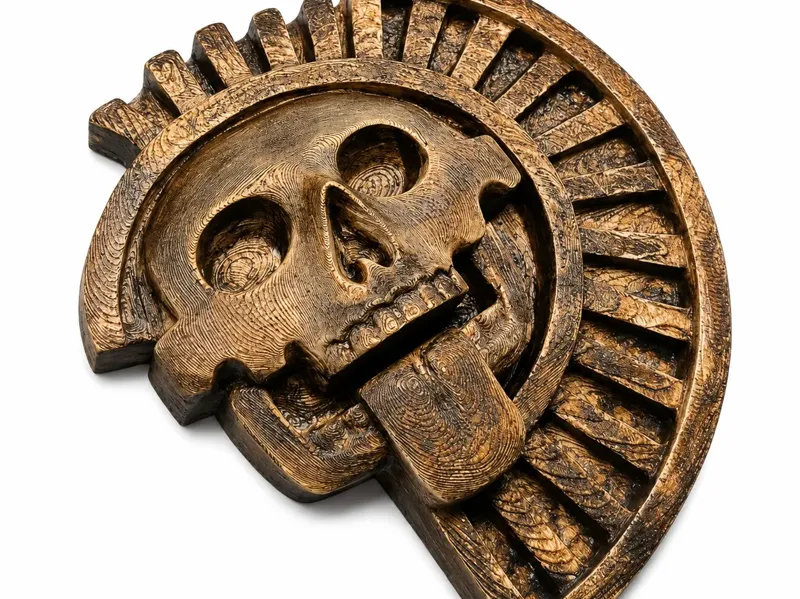 Sculpture of Mictlantecuhtli - the God of Death