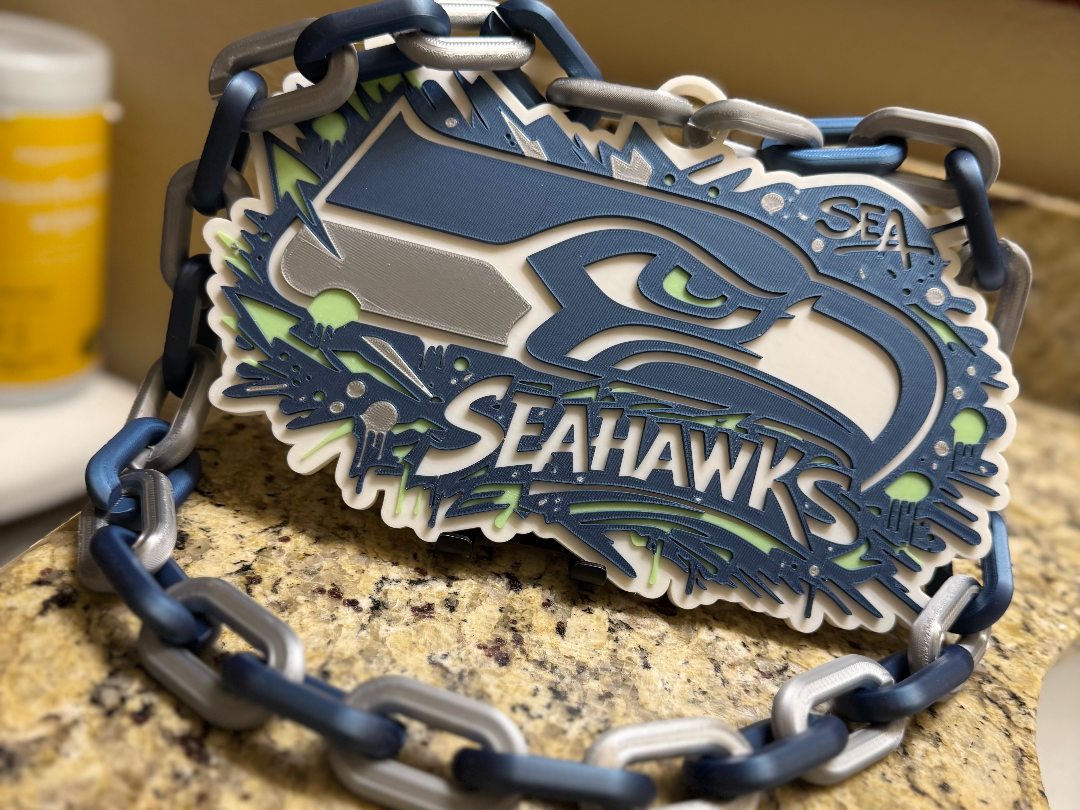 Seattle Seahawks Graffiti Hype Chain
