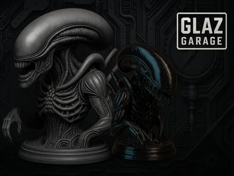 Bio-Xenomorph Bust - Alien Inspired