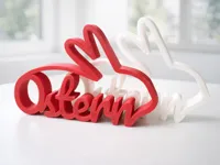 Lettrage de Pâques aux oreilles de lapin — photo 2