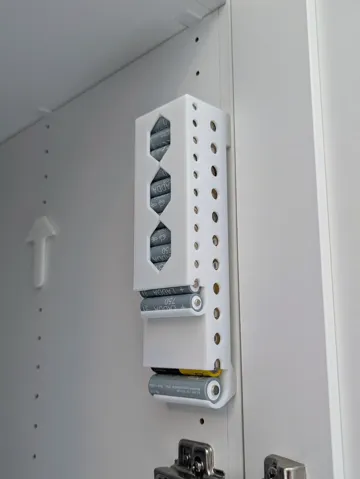 Soporte: Compact battery holder with IKEA mounting option — vista de referencia 2