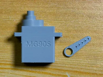 Continuously updated servo STEP format parts library MG90S DS031MG ES3005 models are in the downloadable source files
