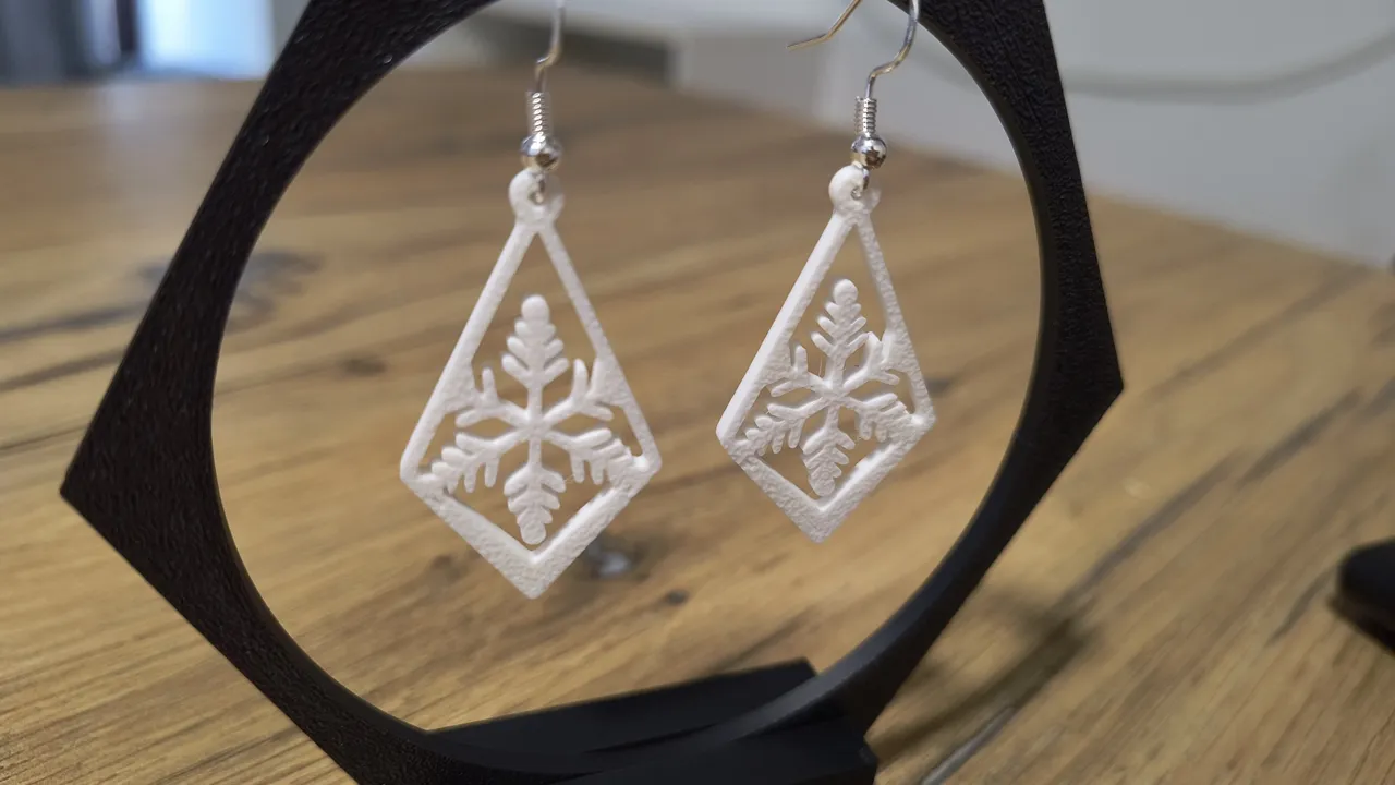 Snowflake earrings set 1 (sell it!) view 4