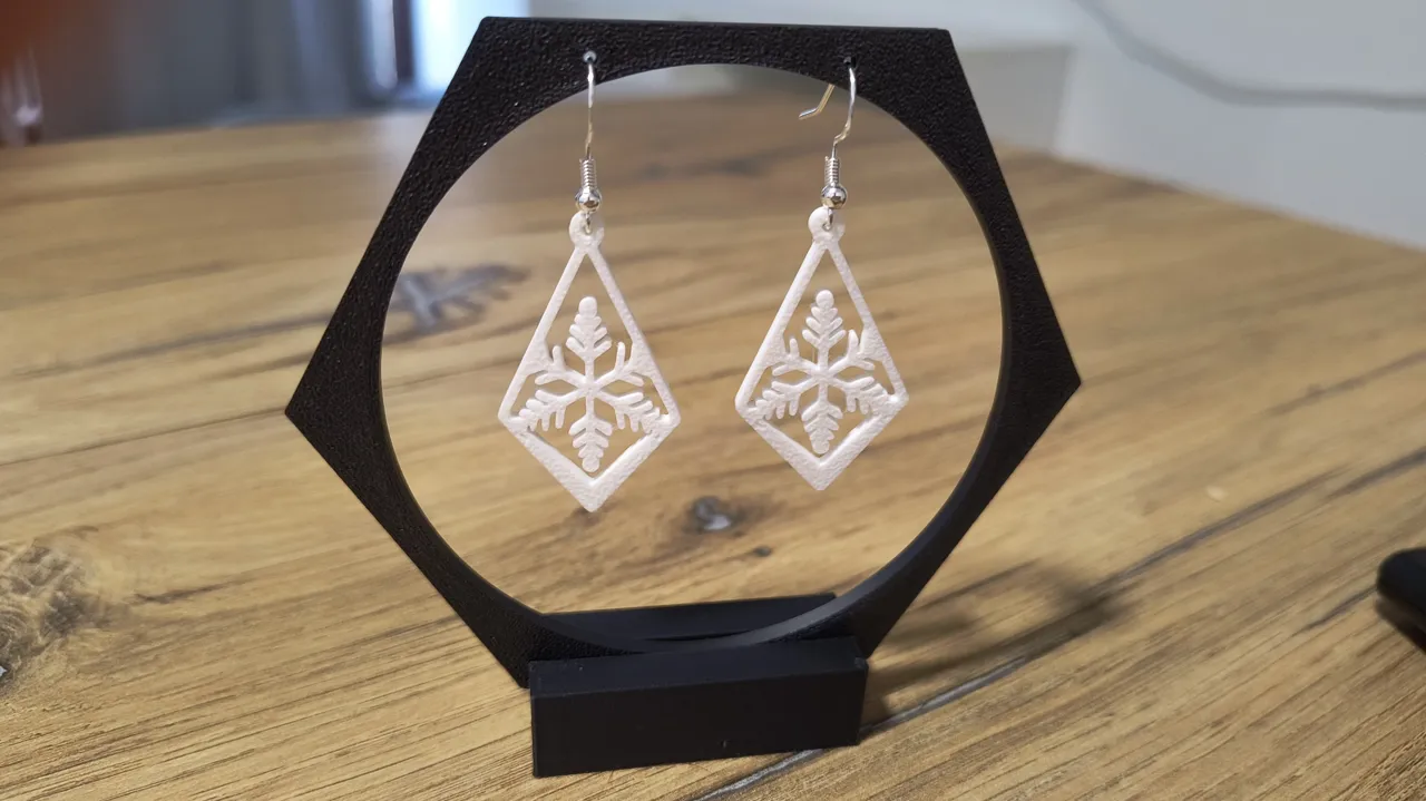 Snowflake earrings set 1 (sell it!) view 3