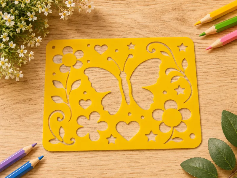 Butterfly Stencil Template Malvorlage Schablone