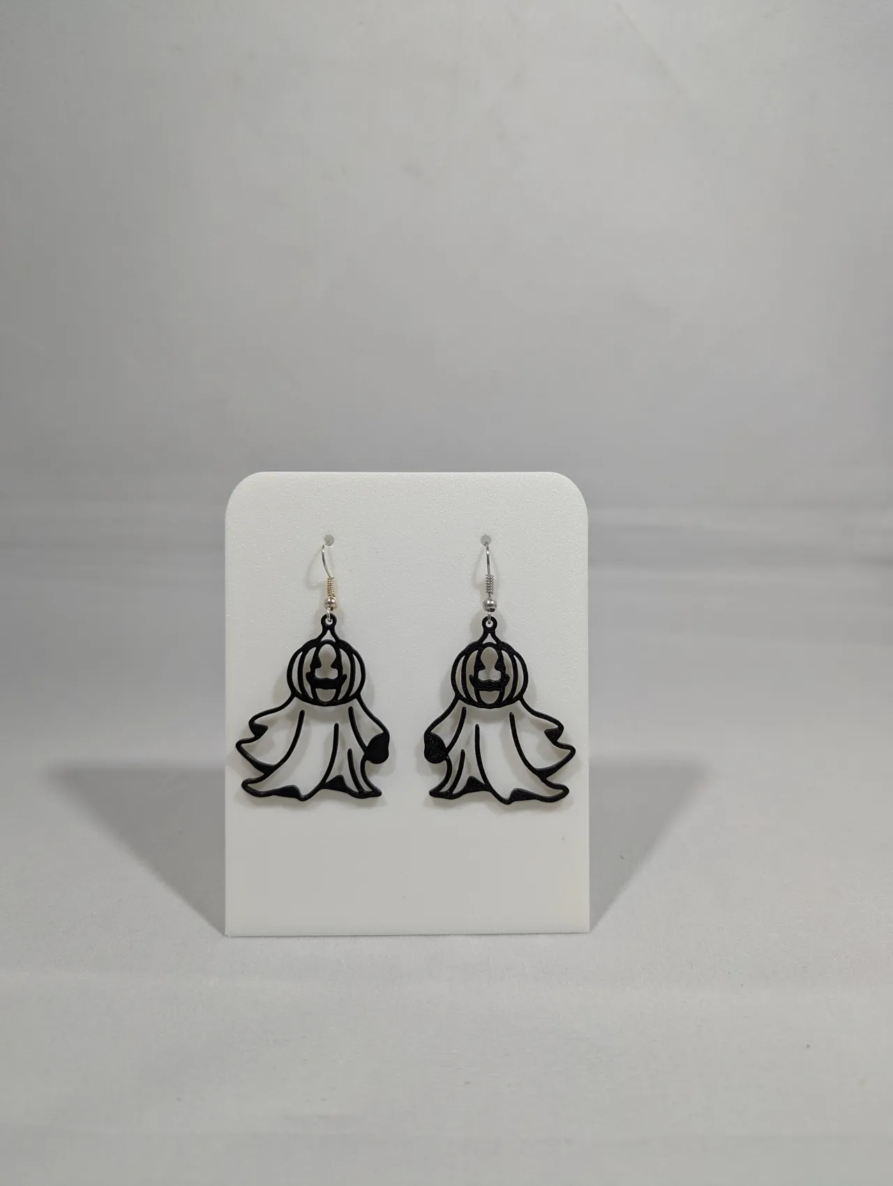 Pumpkin Ghost earrings view 4