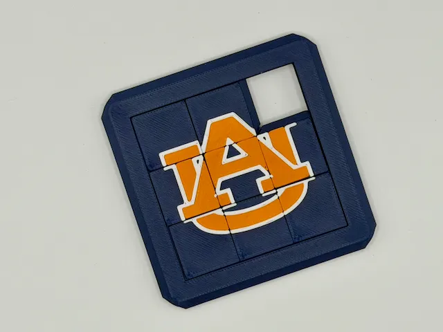 Auburn Tigers Sliding Tile Puzzle