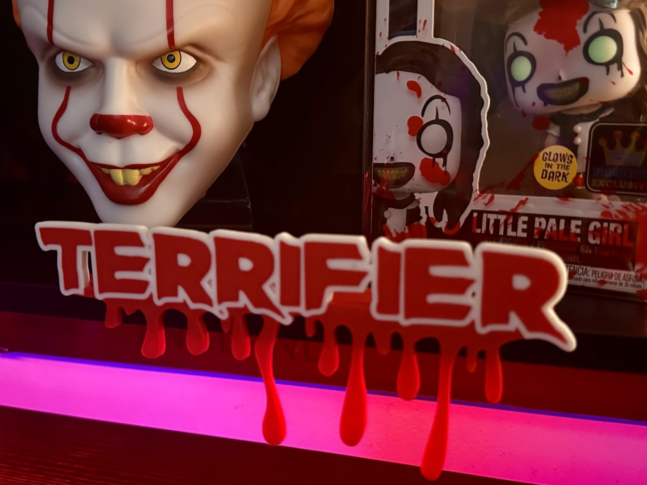 “Terrifier” Shelf Logo Dripping Blood Display 