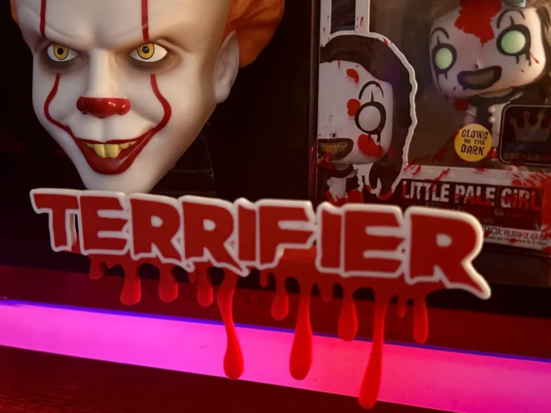 “Terrifier” Shelf Logo Dripping Blood Display 