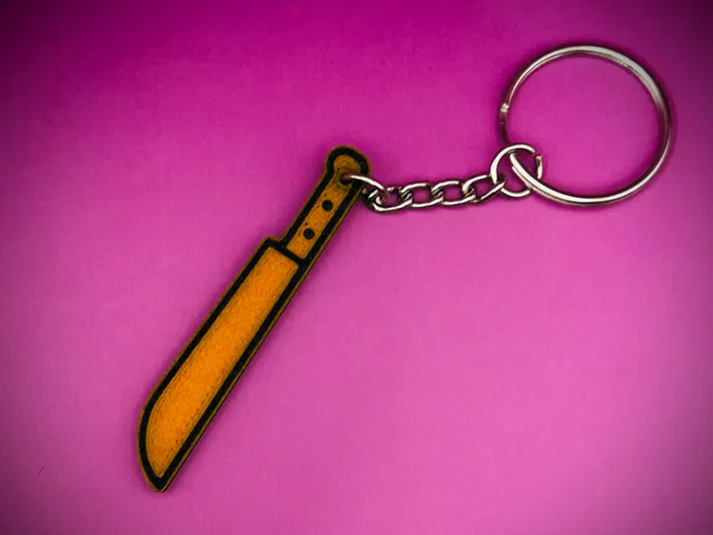 Machete keychain 