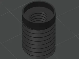 M10 to M6 adapter for Side spool holder 236809