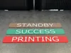 3Dプリンターのステータス表示(0.2mm layer, 2 walls, 15% infill)