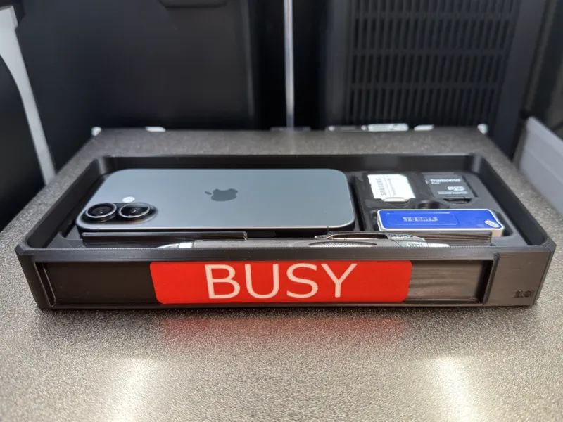 Desk Organizer w/ Interchangeable Plates