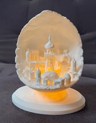 Moon City LED candle base