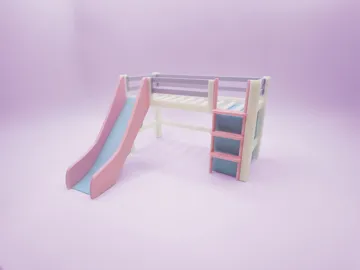 Organizador: WLM - Kid's Loft Bed w. Opt Slide Mattress Storage — vista de referencia 4