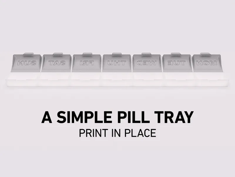 Simple Pill Tray (Print in Place)
