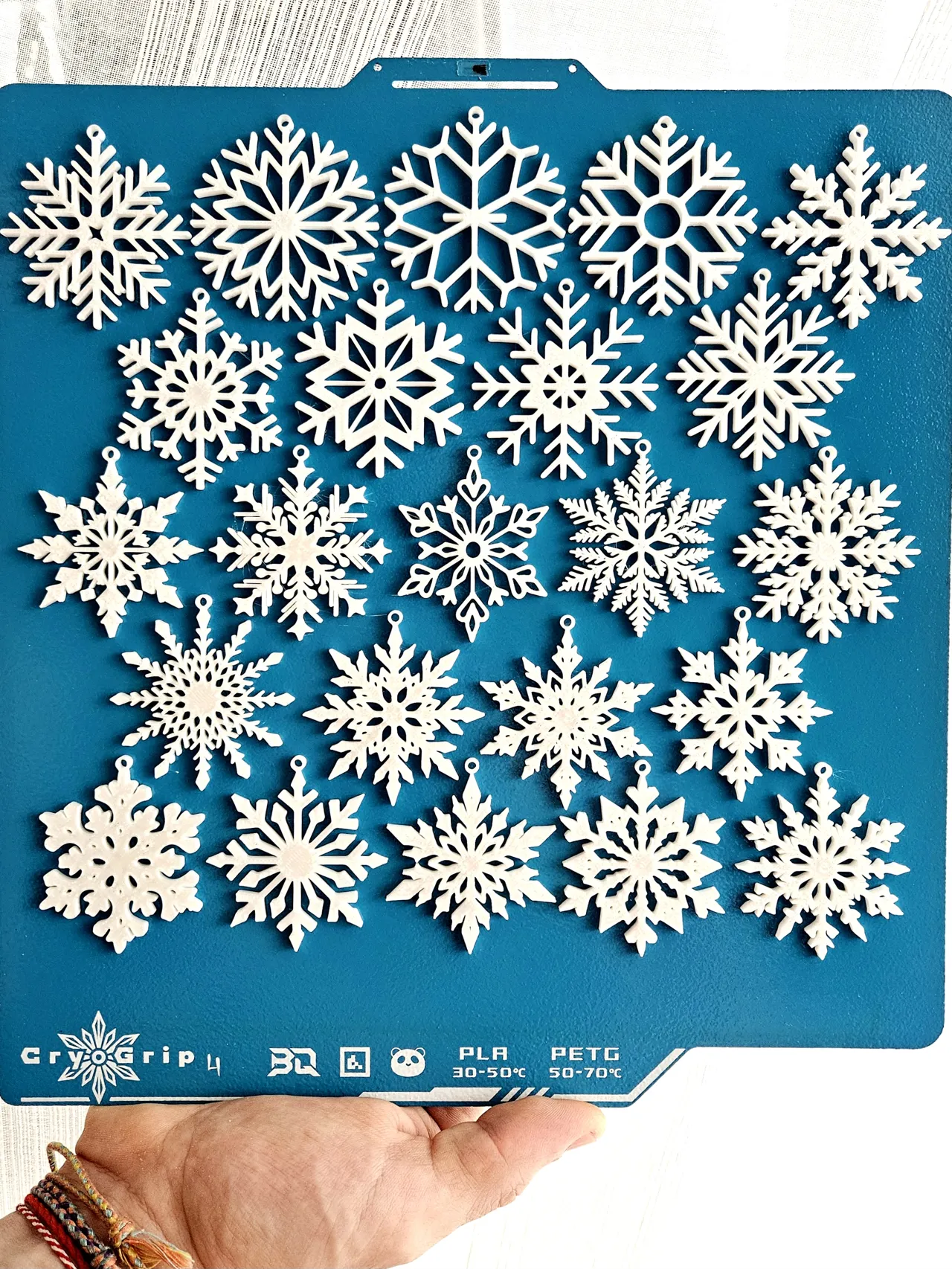 23 Snowflake Baubles Pack view 3