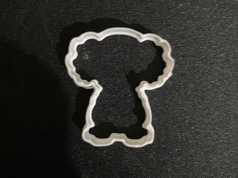Poodle cookie cutter